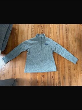 Patagonia Better Sweater 1/4 Zip Fleece Pullover Gray Women’s XL
